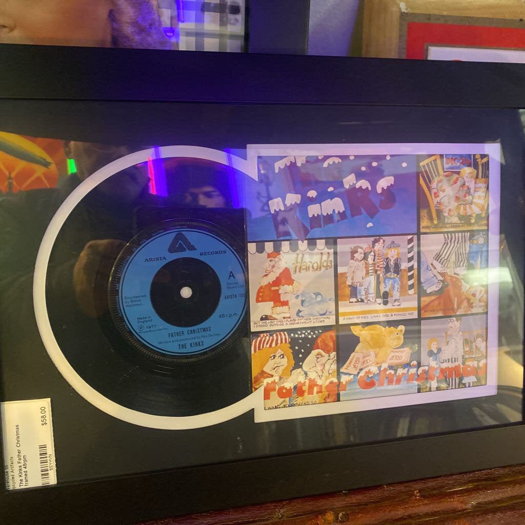 The Kinks Father Christmas framed 45rpm
