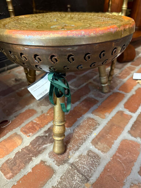 Tehran brass stool camel motif