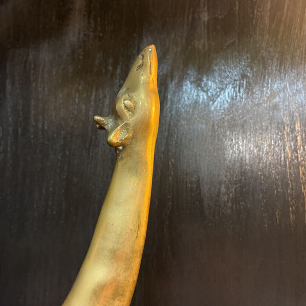 Vintage Brass Giraffe 15" x 6"