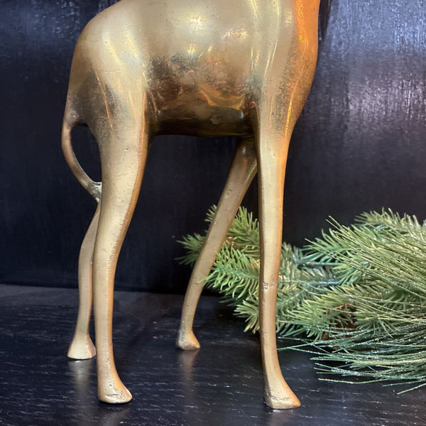 Vintage Brass Giraffe 15" x 6"