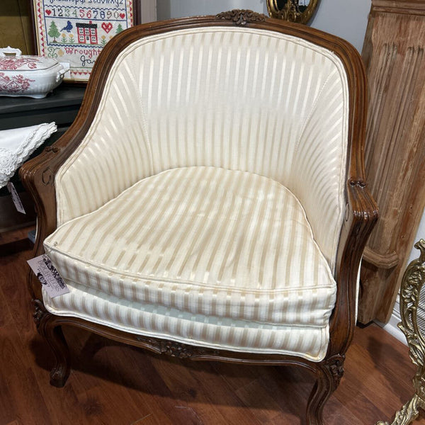 LOUIS XVI CHAIR REUPHOLSTERED