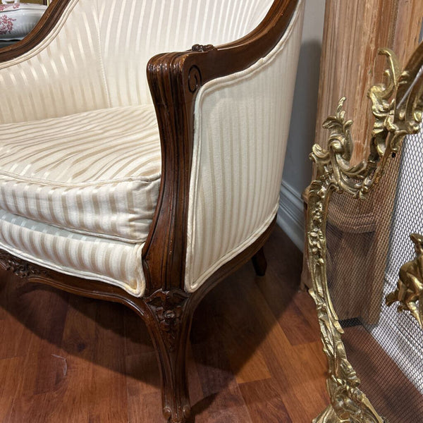 LOUIS XVI CHAIR REUPHOLSTERED