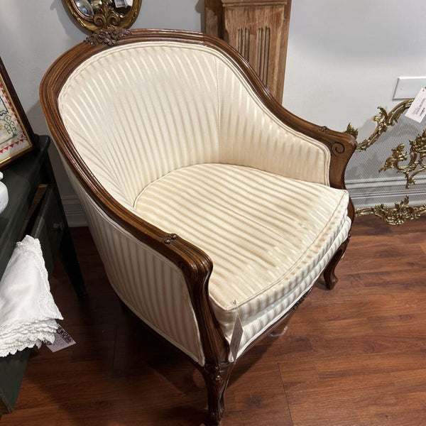 LOUIS XVI CHAIR REUPHOLSTERED