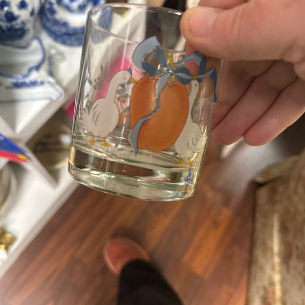 Set of 4 goose glasses