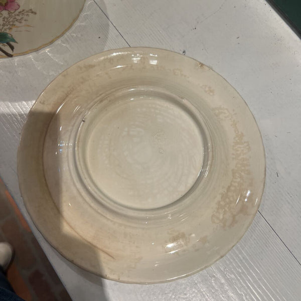 Antique Hand Painted Butter/Cheese Covered Dish