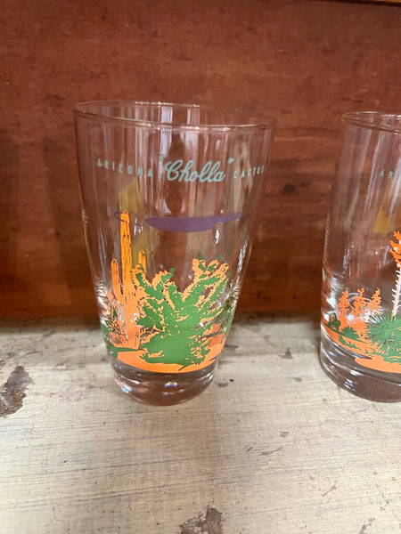 Vintage Cactus Beverage Glasses