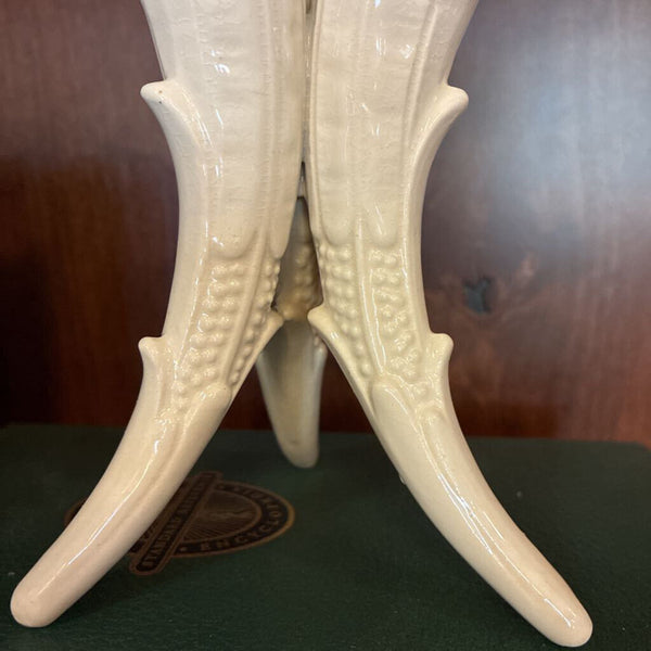 Vintage Triple White Ceramic Vase 6.5 x 3.5