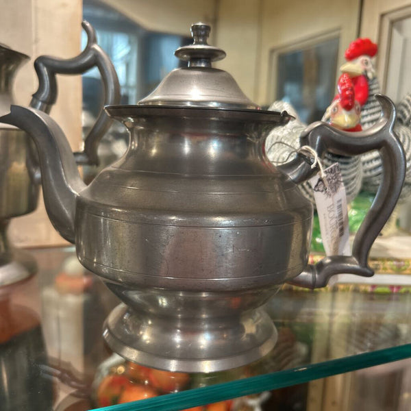 VINTAGE WOODBURY PEWTERERS HOLLOWARE PEWTER TEA POY