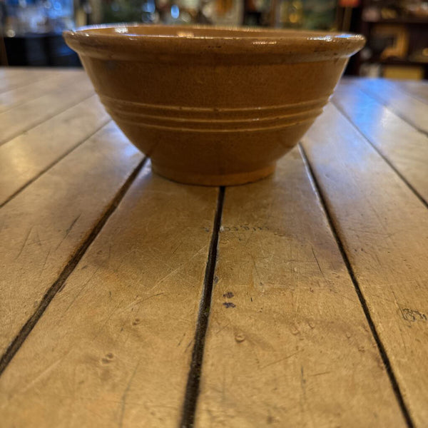 Yellow ware bowl 7" diameter 3 1/4" H