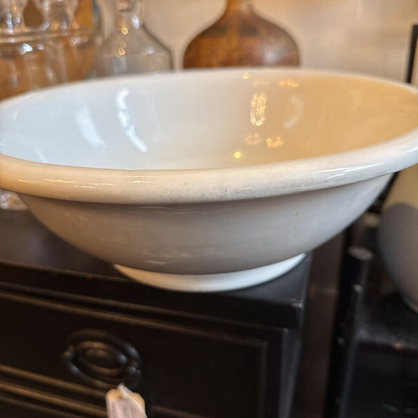 Large English Ironstone bowl/basin as found 14x 6T