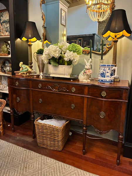 Vintage Mahogany Buffet 66"x 37" x 22"