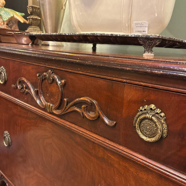 Vintage Mahogany Buffet 66"x 37" x 22"