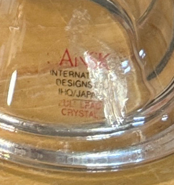 Dansk Crystal two sided candle holder (medium)