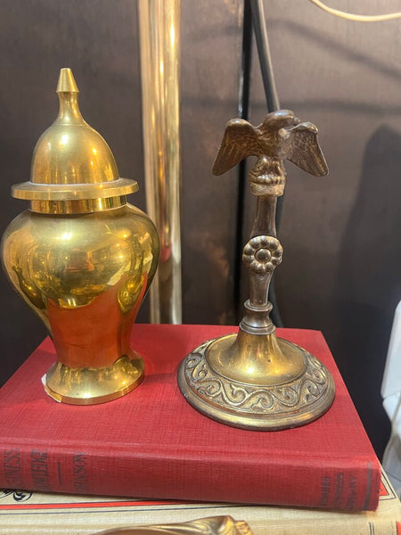 Vintage Brass Eagle Paperweight