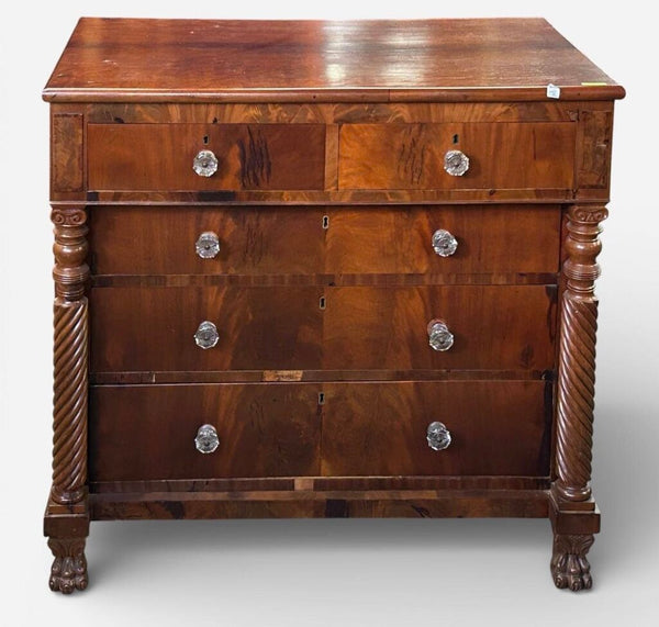 EMPIRE FLAME MAHOGANY CHEST 42W 24D 41T AS FOUND
