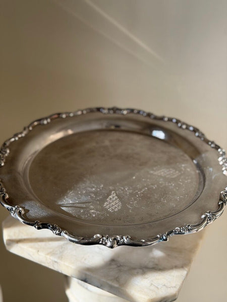 1063 Silverplate Pedestal