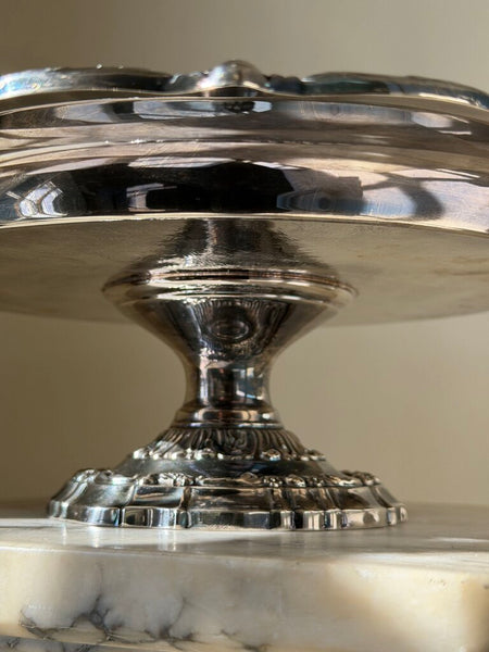 1063 Silverplate Pedestal