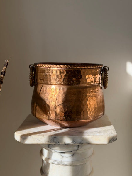 1326 Copper Planter w/ Handles
