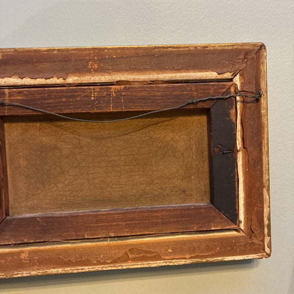 Antique Framed Oil Painting of Bridge 11 x 16