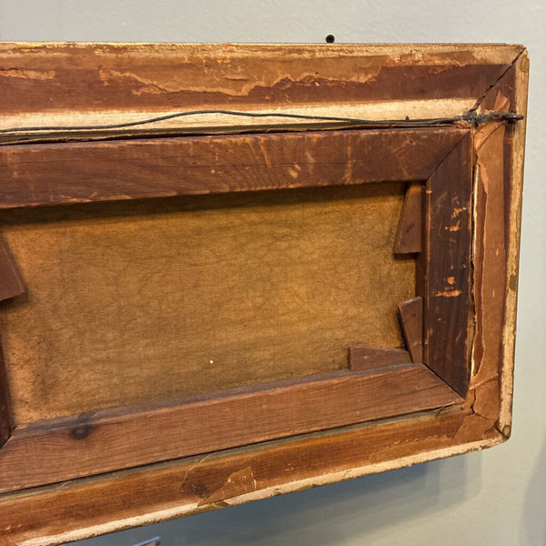 Antique Framed OIl Painting of River 11" x 16"