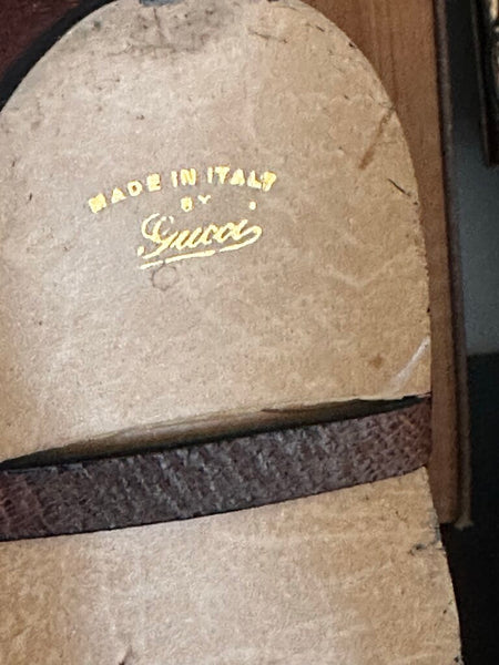 Vintage Authentic GUCCI Boot Base From A Lamp 8" Tall As Found Firm