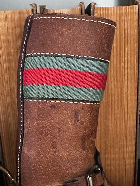 Vintage Authentic GUCCI Boot Base From A Lamp 8" Tall As Found Firm