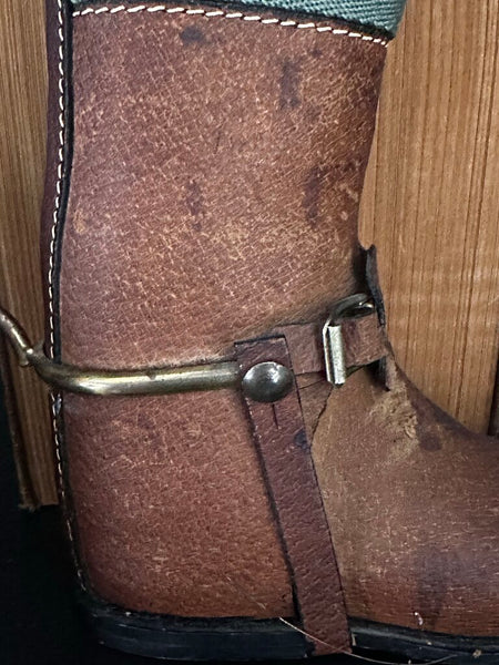 Vintage Authentic GUCCI Boot Base From A Lamp 8" Tall As Found Firm