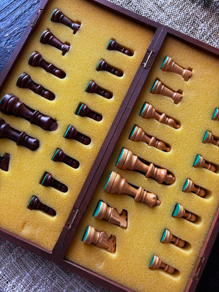 Vintage Wood Chess Set