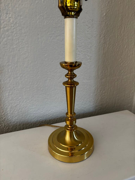 Vintage Brass Candlestick Lamp