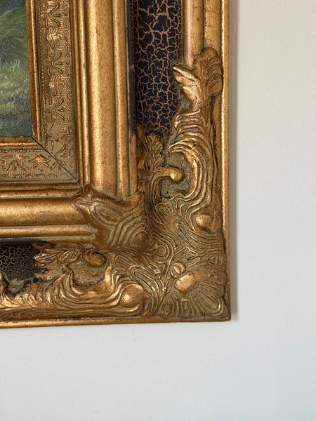 0079 Vintage Dog Painting