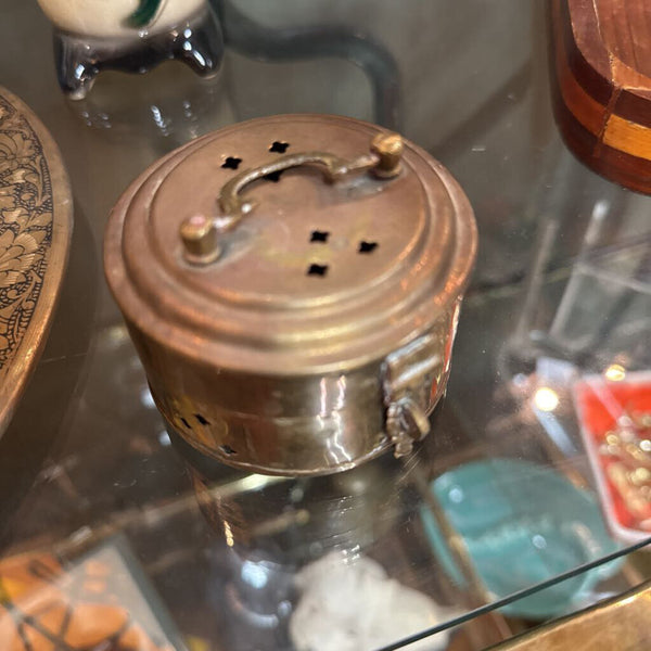 Small Brass Cricket Box W1826