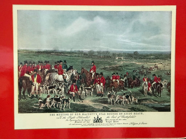 Set of 6 Fox Hunting Placemats W1976