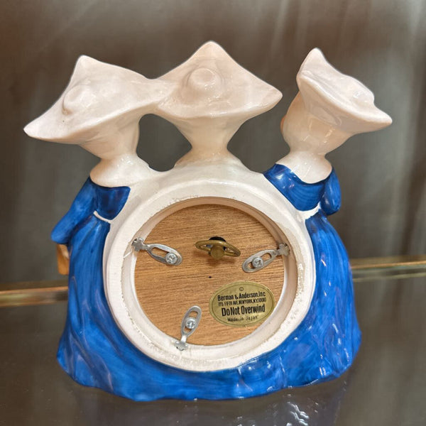 Three Blue Nuns Music Box As Is 6.5"x16.5" W1498