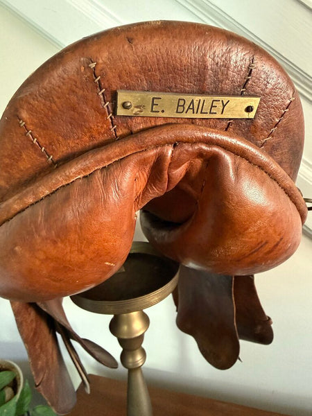 Vintage Leather Riding Saddle "Eldonian" Made in England As Is W2090