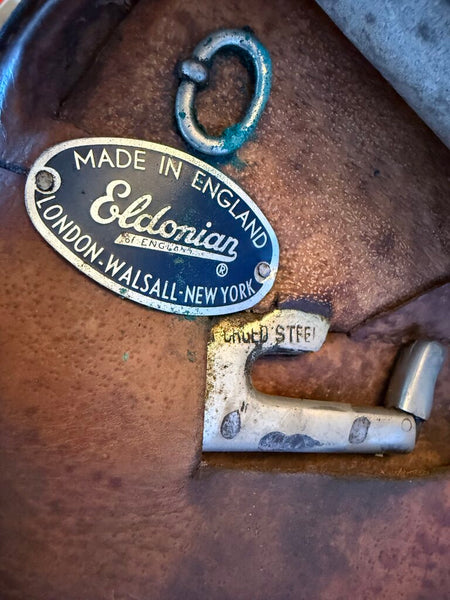 Vintage Leather Riding Saddle "Eldonian" Made in England As Is W2090