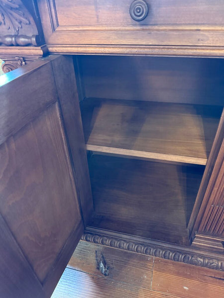 Antique Claw Foot Credenza 59L 22D 42H IN STORE PICKUP ONLY