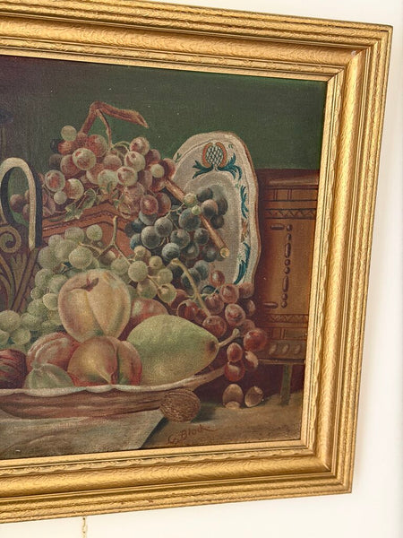 1155 19th Century European Fruit Still LIfe Painting