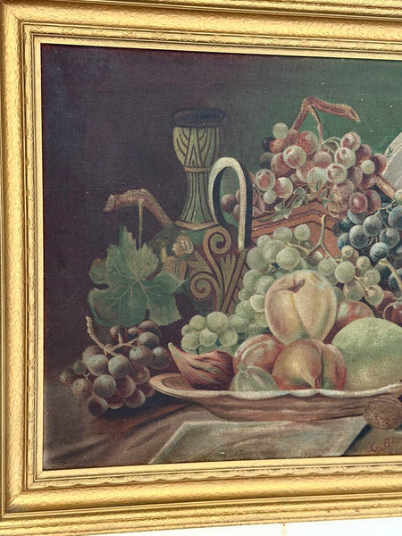 1155 19th Century European Fruit Still LIfe Painting