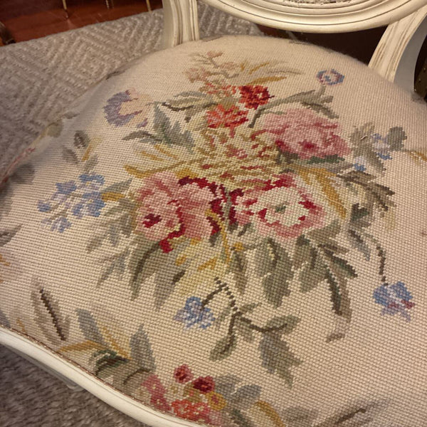Vintage Needlepoint Chair