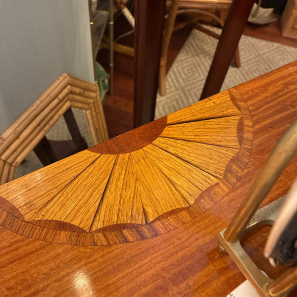 Vintage Demilune Table w/ Inlay