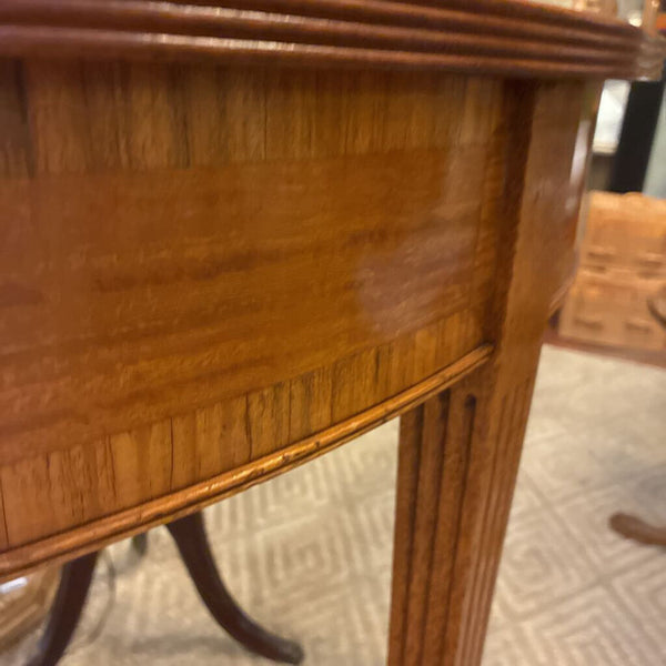 Vintage Demilune Table w/ Inlay