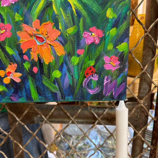 Bunny painting signed 30" x 40" original acrylic on canvas in store pick up only