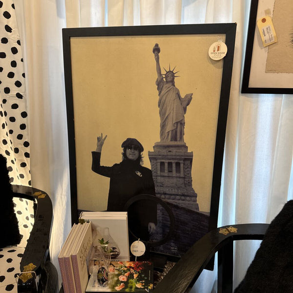 John Lennon framed poster in store pick up only (as found)