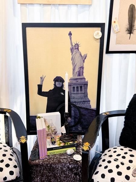 John Lennon framed poster in store pick up only (as found)