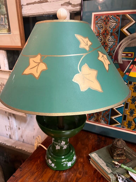 Vintage Glass Ivy Lamp