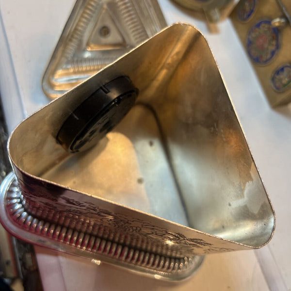 Vintage Silver Plate Clock