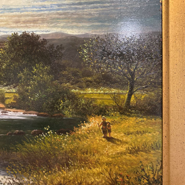 Gorgeous Pastoral Oil Painting 26" x 22"