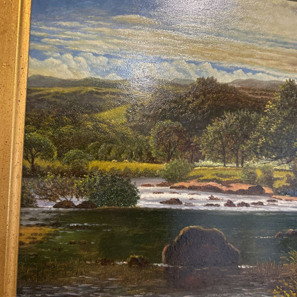 Gorgeous Pastoral Oil Painting 26" x 22"