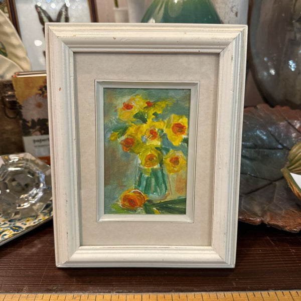 "Spring fling" FIRM original acrylic framed signed Martha Layton Smith Open Door Studio