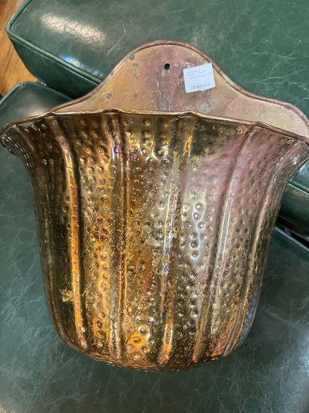 Vintage Brass Wall Pocket